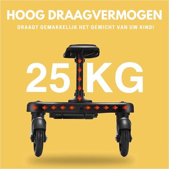 ADSafety Meerijdplankje Zwart - ADSafety