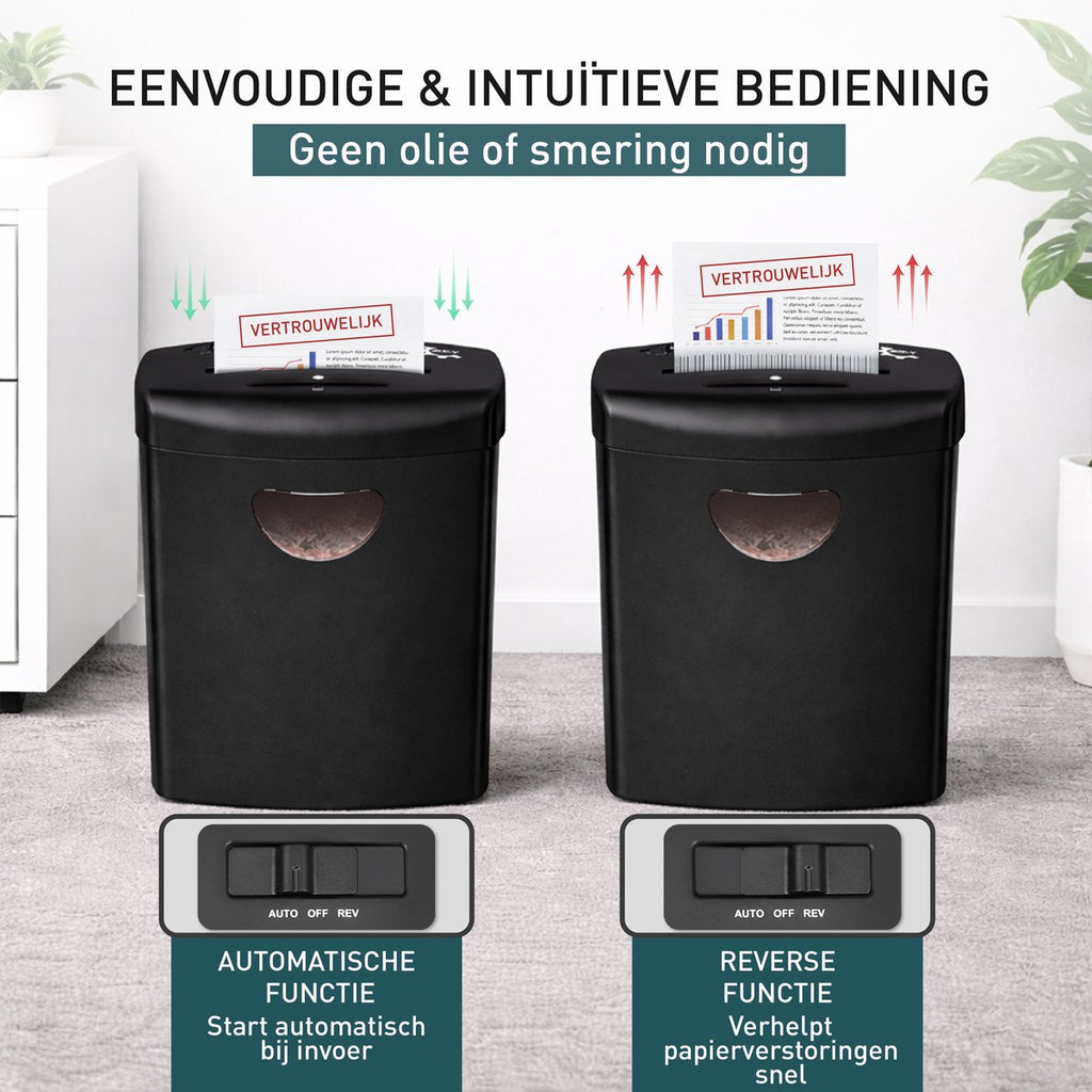 Papierversnipperaar – automatische en reverse-functie