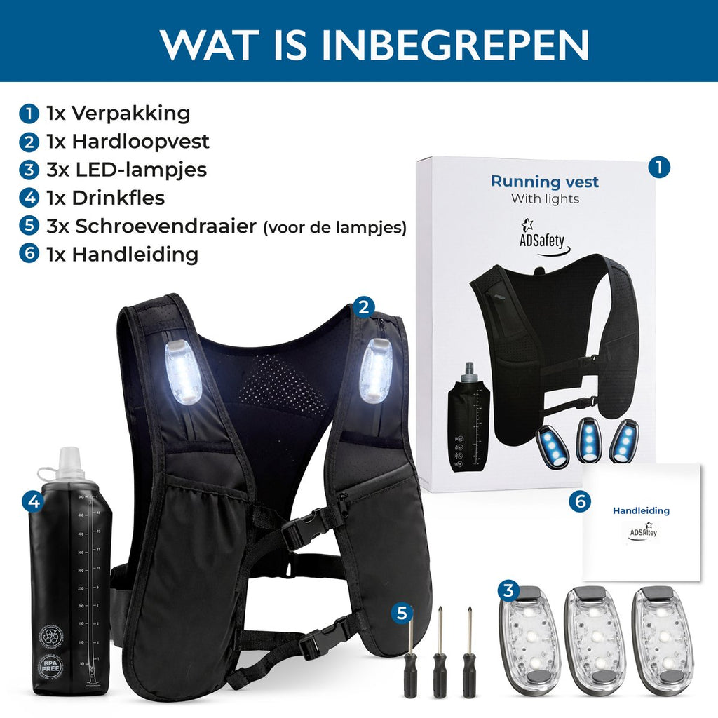 Hardloopvest – inhoud van de verpakking