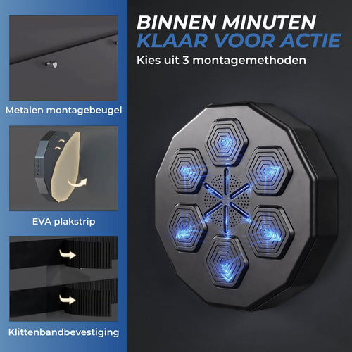 Boksmachine – drie montagemethoden aan de muur