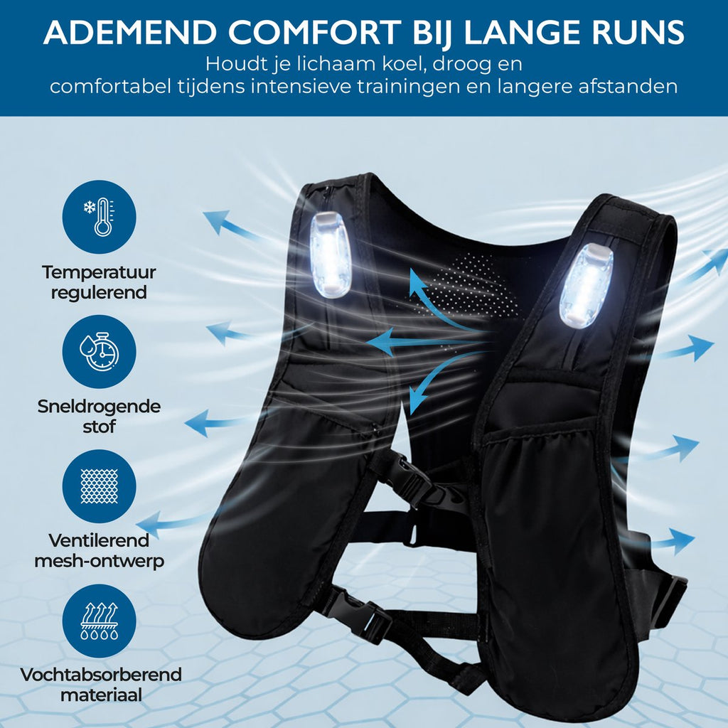 Hardloopvest – ademend materiaal