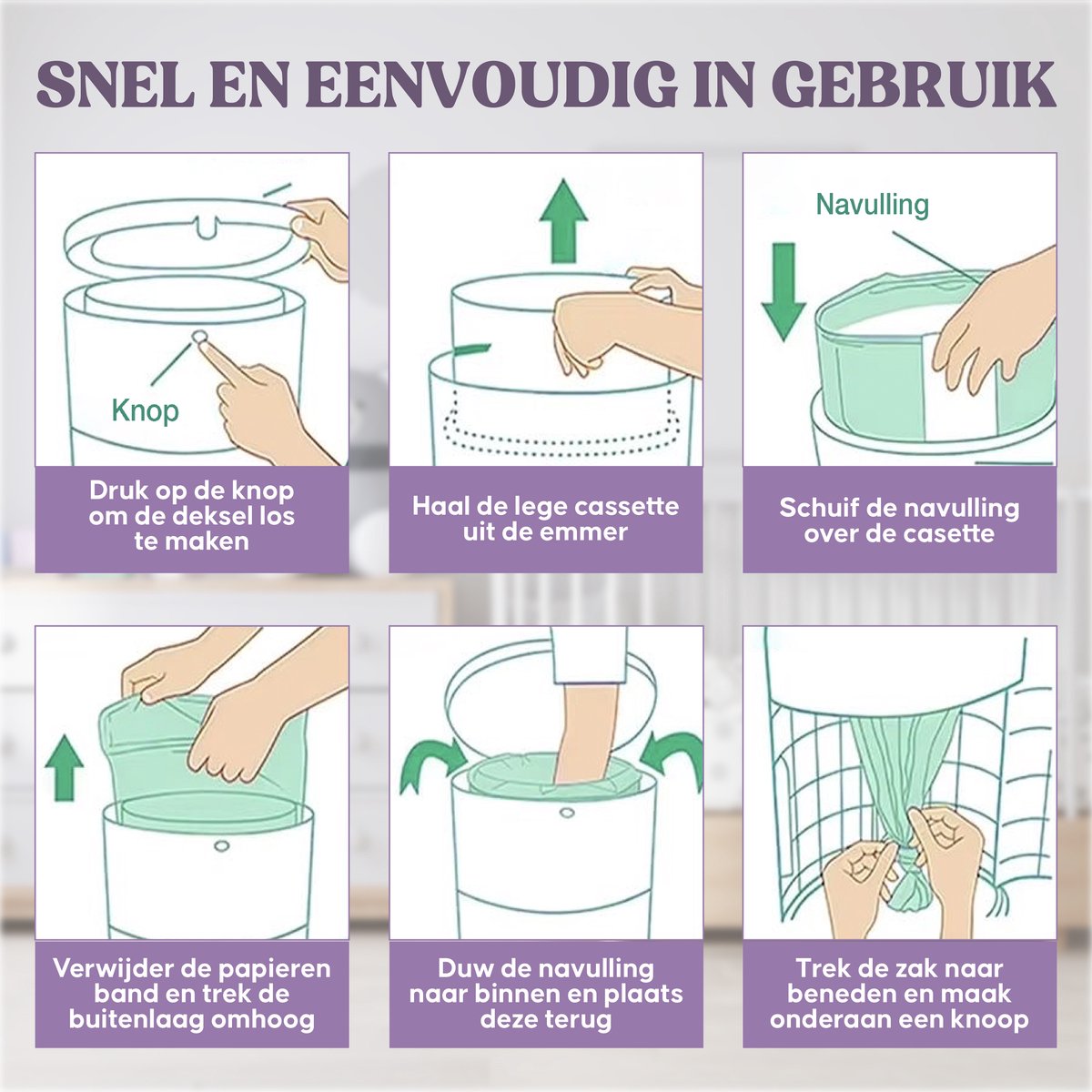 Navulling plaatsen in zes stappen