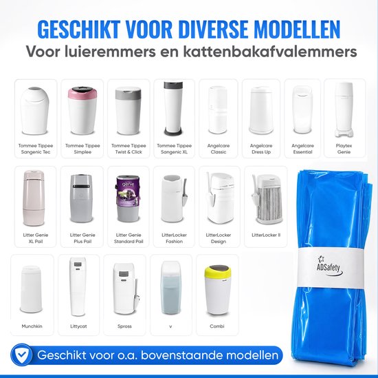 Luieremmer navulling – geschikt voor diverse luieremmermodellen