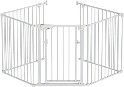 ADSafety 5 Panelen Veiligheidshekje - Tot 340 CM - Wit - ADSafety