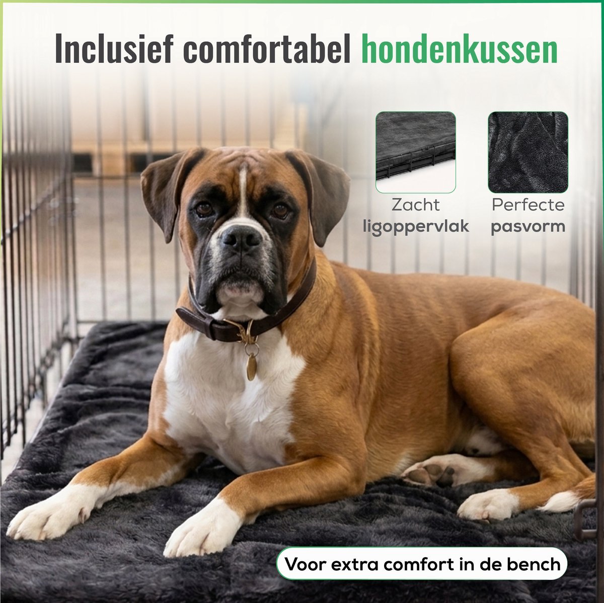 ADSafety Hondenbench Opvouwbaar - Zwart - ADSafety
