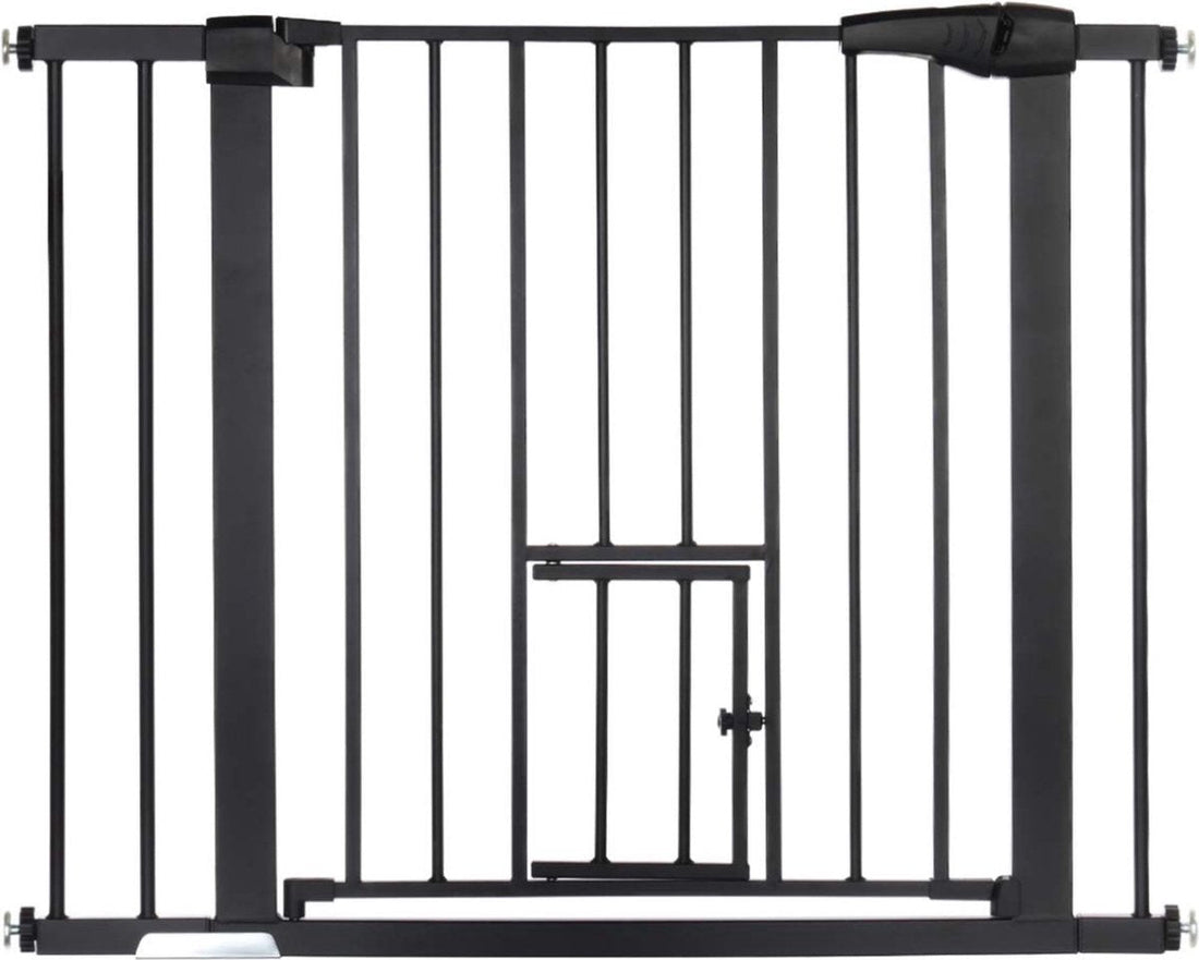 ADSafety Hondenhek Zonder Boren - 76 t/m 103 cm - Zwart - ADSafety