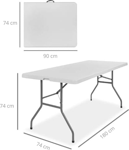 ADSafety Opvouwbare Campingtafel Wit - ADSafety