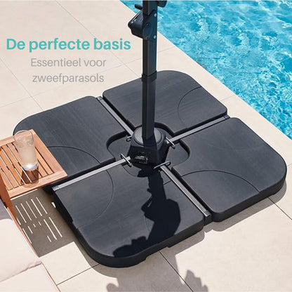 ADSafety Parasoltegels 4-delig - Vulbaar tot 80 kg - ADSafety