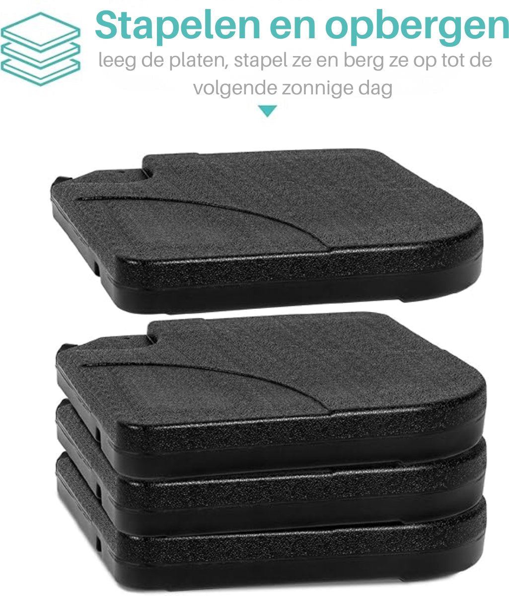 ADSafety Parasoltegels 4-delig - Vulbaar tot 80 kg - ADSafety