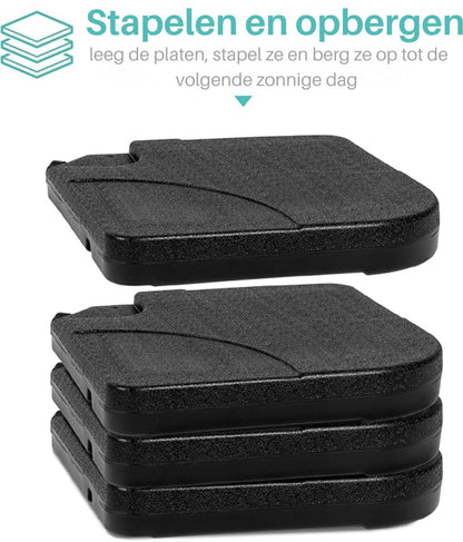 ADSafety Parasoltegels 4-delig - Vulbaar tot 80 kg - ADSafety