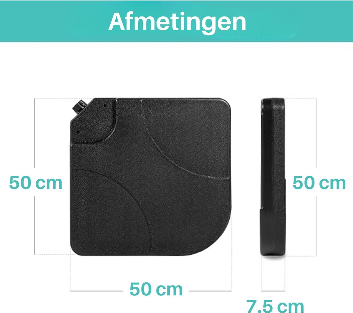 ADSafety Parasoltegels 4-delig - Vulbaar tot 80 kg - ADSafety