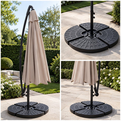 ADSafety Parasoltegels Rond 4-delig - Vulbaar tot 66 kg - ADSafety