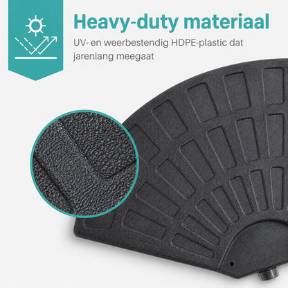ADSafety Parasoltegels Rond 4-delig - Vulbaar tot 66 kg - ADSafety