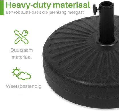 ADSafety Parasolvoet 21L - Vulbaar - Zwart - ADSafety