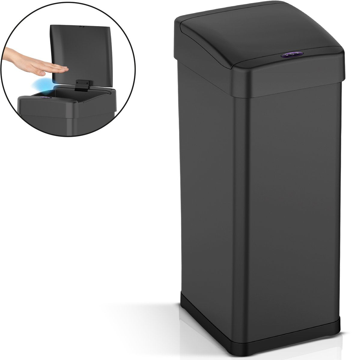 ADSafety Sensor Prullenbak 60L - Rechthoekig - ADSafety
