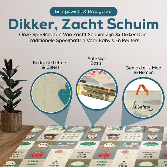ADSafety Speelmat - Wonderland &amp; Ruimte - ADSafety