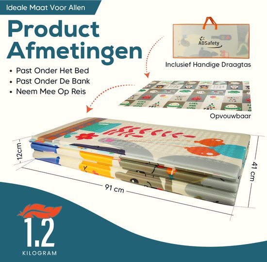 ADSafety Speelmat - Wonderland &amp; Ruimte - ADSafety