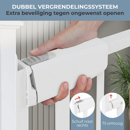 ADSafety Traphek Uitschuifbaar - 72 t/m 107 cm - Wit - ADSafety