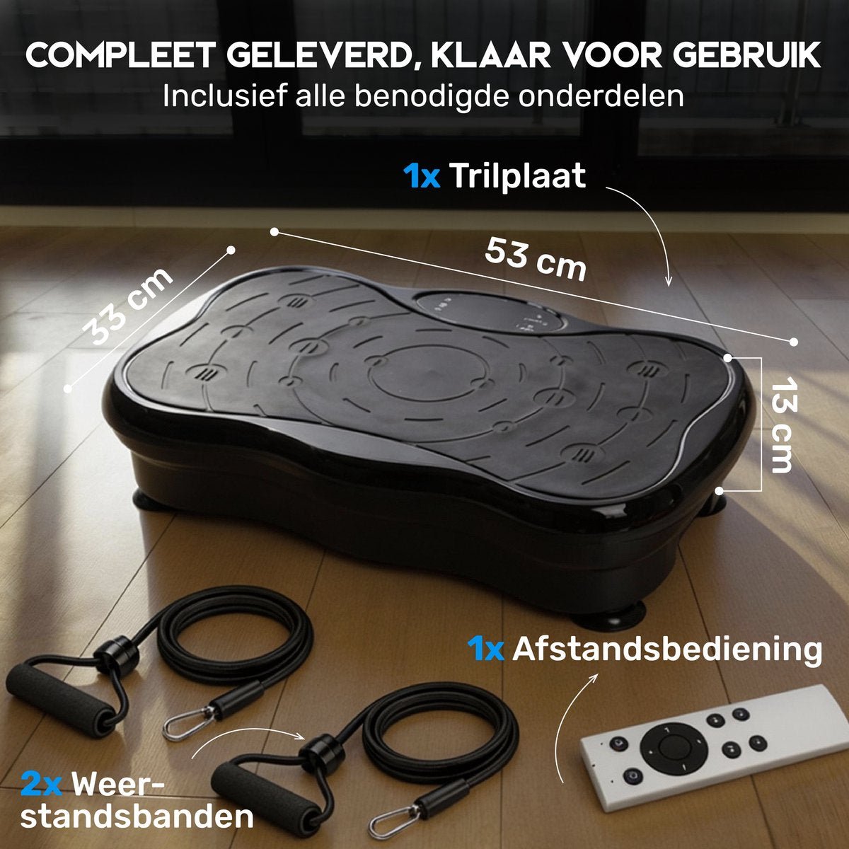 ADSafety Trilplaat Fitness - Met Weerstandsbanden en Bluetooth - ADSafety